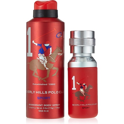 Подарочный набор Eau De Toilette и дезодорант-спрей Beverly Hills Polo Club Sport