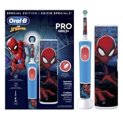 Электрическая зубная щетка Oral-B Pro Kids Человек-Паук