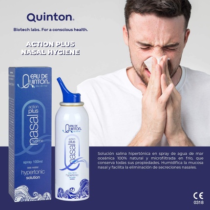 Гипертонический назальный спрей Quinton Sea Action Plus для гигиены носа
