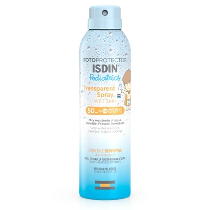 Солнцезащитный спрей ISDIN Fotoprotector Pediatrics Transparent Spray Wet Skin Spf50