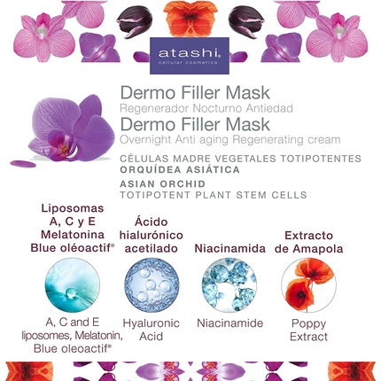 Увлажняющая Маска Atashi Supernight Dermo Filler Mask