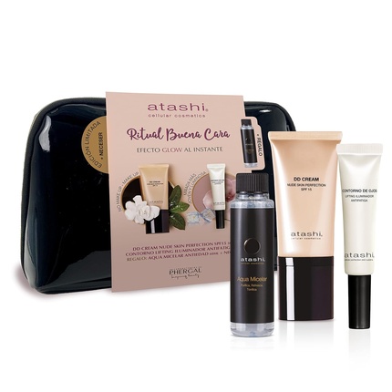 Тонирующий дневной крем Atashi Nude Skin Perfection и лифтинг для контура глаз с эффектом сияния