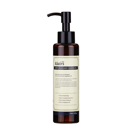 Очищающее масло Klairs Gentle Black Deep Cleansing Oil