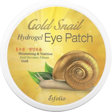 Гидрогелевые патчи для глаз Esfolio Gold Snail