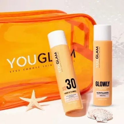 Набор для защиты от солнца Youglam Солнечный набор Youglam с солнцезащитным кремом 30 и средством после загара Glowly