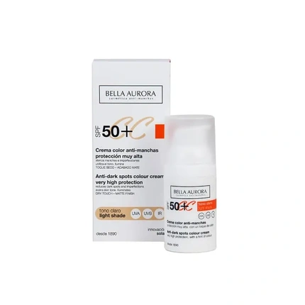Крем против пигментных пятен Bella Aurora SPF50 Светлый тон