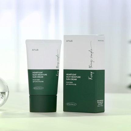Солнцезащитный крем Anua Heartleaf Silky Moisture Sunscreen