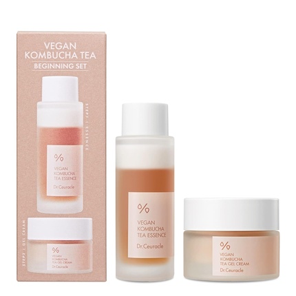 Набор для ухода за лицом Dr Ceuracle Vegan Kombucha Tea Beginning Set