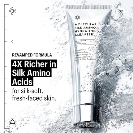Очищающий крем Allies of Skin Molecular Silk Amino Hydrating Cleanser