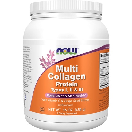 Протеиновый порошок Now Foods Multi Collagen Protein Types I, II и III