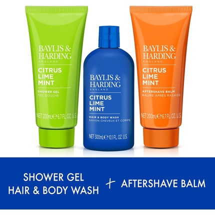 Набор для душа Trio Set Baylis & Harding Citrus Lime & Mint
