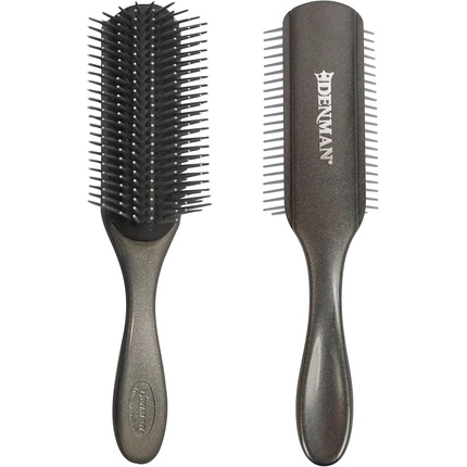 Расческа для укладки Denman Curly Hair Brush D4 Silver 9 Рядов