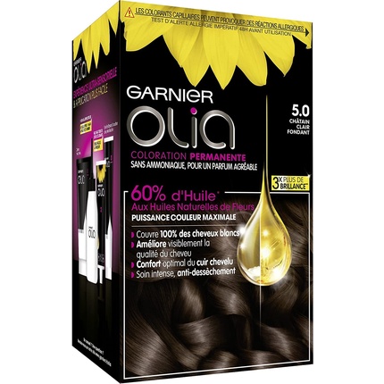 Краска для волос Garnier Olia без аммиака на масляной основе Каштановый Châtain Clair Fondant 1 шт.