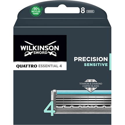 Сменные кассеты для бритвы Wilkinson Sword Quattro Titanium Sensitive