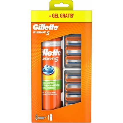 Набор для бритья Gillette Fusion Набор Гель для бритья и сменная головка