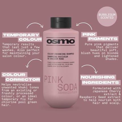 Шампунь Osmo Pink Soda для усиления цвета