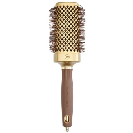 Круглая щетка Olivia Garden Expert Blowout Straight Gold & Brown