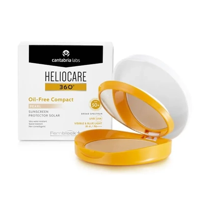 Компактная тональная основа без масел для лица с защитой от солнца Heliocare