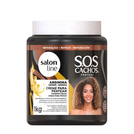Крем-несмываемый кондиционер Salon Line Sos Curls Аргинин