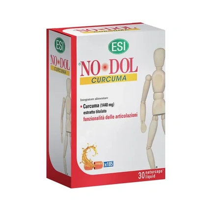 ESI NoDol Куркума Велнес Добавка для Костей и Суставов 30 Натуральных Капсул