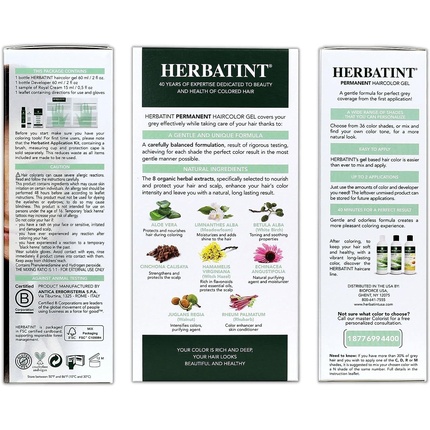 Травяная краска для волос Herbatint 4C Пепельный Каштан