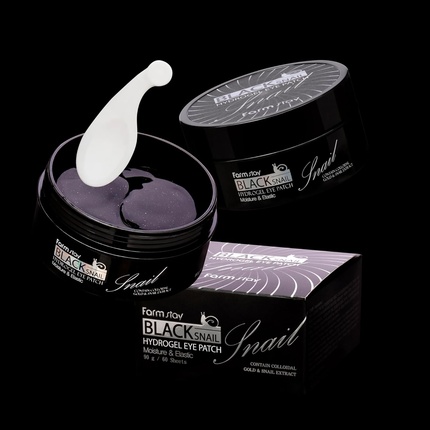 Маска для глаз Farmstay Black Snail Hydrogel Eye Patch