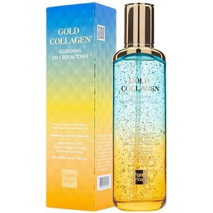 Сыворотка-Тонер Farmstay Gold Collagen Питательная 2 в 1