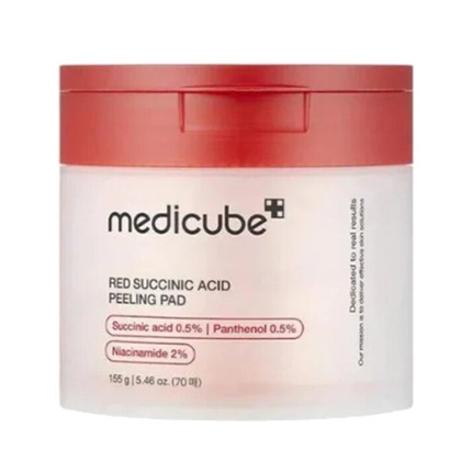 Пилинг-диски Medicube для лица с янтарной кислотой, пантенолом, ниацинамидом и AHA