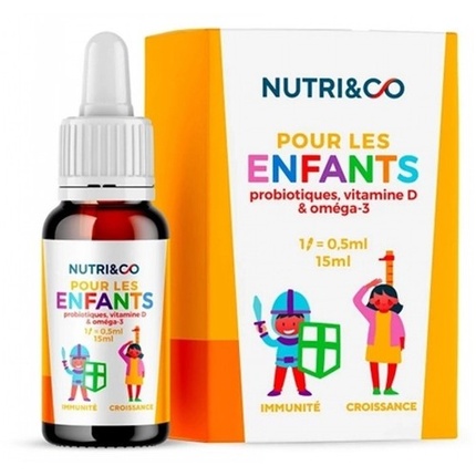 Пищевая добавка Markenlos Nutri&Co Для детей Пробиотики Витамин D и Омега 3
