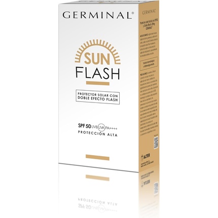 Солнцезащитный крем для лица Germinal Sun Flash с двойным мгновенным эффектом