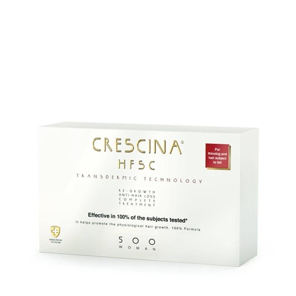 Комплексное лечение стимулятора роста волос Crescina 500 для женщин