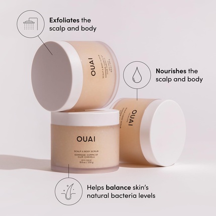 Скраб для тела и пилинг для кожи головы Ouai Scalp & Body Scrub