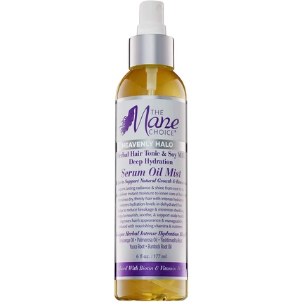 Масло для волос и сыворотка для волос The Mane Choice Heavenly Halo Травяной тоник для волос и сыворотка-масло с соевым молоком для глубокого увлажнения