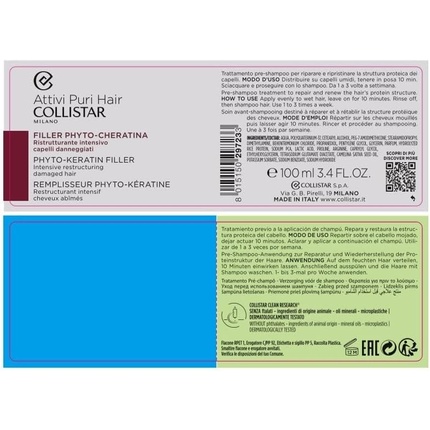 Лечение Collistar Phyto Keratin Интенсивный Структурирующий Филлер