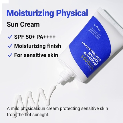 Солнцезащитное средство Isntree Natural Sunscreen с гиалуроновой кислотой