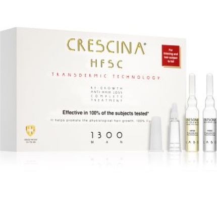 Укрепляющий лосьон для волос Crescina Transdermic 1300 для стимуляции роста и против выпадения волос