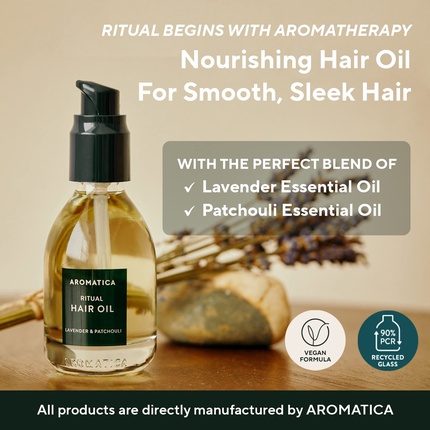 Масло для волос Aromatica Ritual Hair Oil Lavender & Patchouli