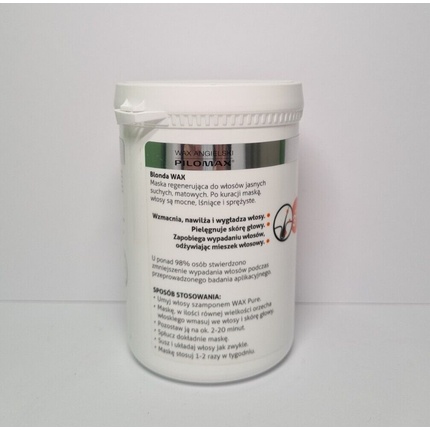 Маска для волос Pilomax PILOMAX Регенерирующая маска для волос и кожи головы Уменьшает выпадение волос