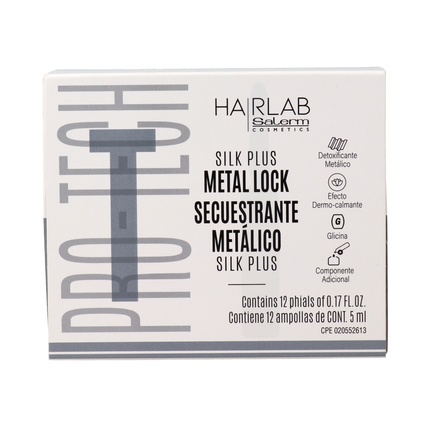 Сыворотка для волос Salerm Hairlab Metal Lock Silk Plus Ампулы