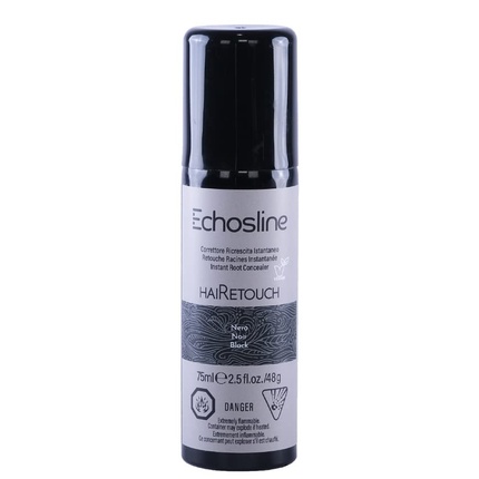 Спрей-корректор Echosline HaiRetouch Мгновенное Закрашивание Корней Черный