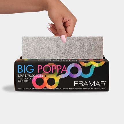 Фольга для волос Framar Big Poppa с тиснением, самовынимающаяся