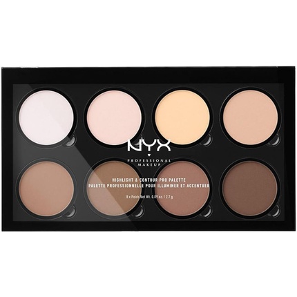 Набор пудры для хайлайтера и контура NYX Professional Makeup Highlight & Contour Pro Palette