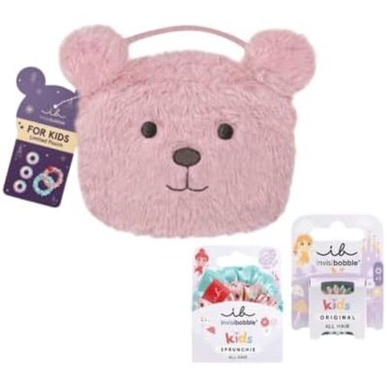 Резинки для волос Invisibobble Kids Pink Teddy Kids Set
