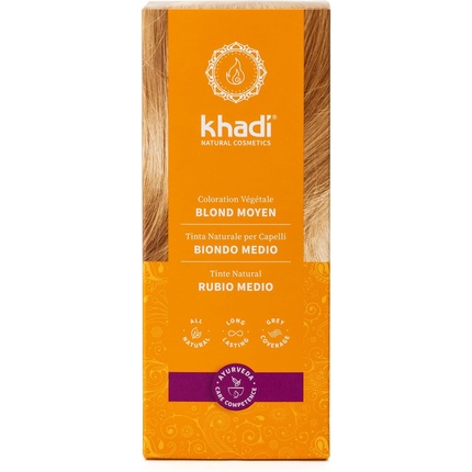 Травяная краска для волос Khadi Средний блонд Натуральный цвет волос