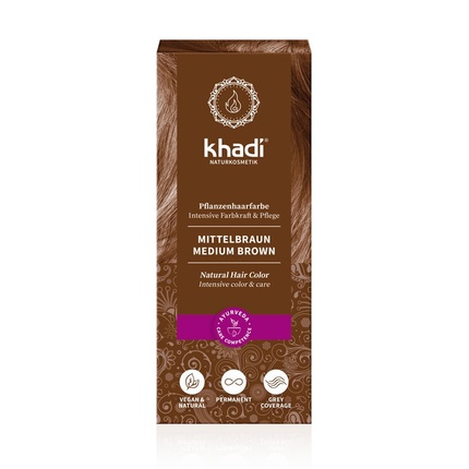 Травяная краска для волос Khadi