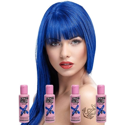 Полуперманентная краска для волос Crazy Color Небесно-голубой