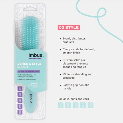 Стайлинговая щетка Imbue Defining Brush для сушки феном и распутывания волос