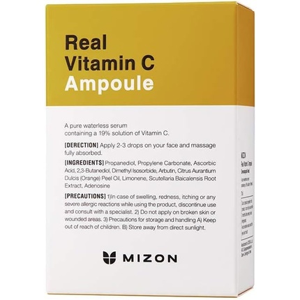 Сыворотка Mizon Real Vitamin C Ampoule Коррекция тона Средство для лица