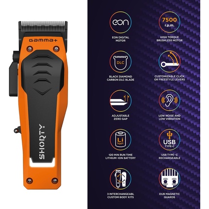 Машинка для стрижки волос Gamma Shorty Professional для мужчин