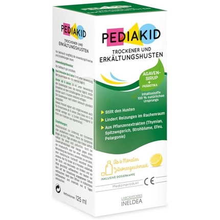 Cough Syrup Pediakid Dry & Cold Cough Exclusive Formula